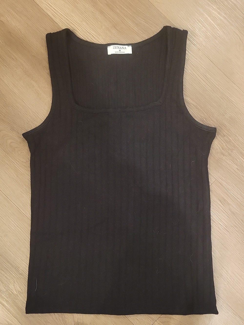 Zenana Black Soft Ribbed Tank